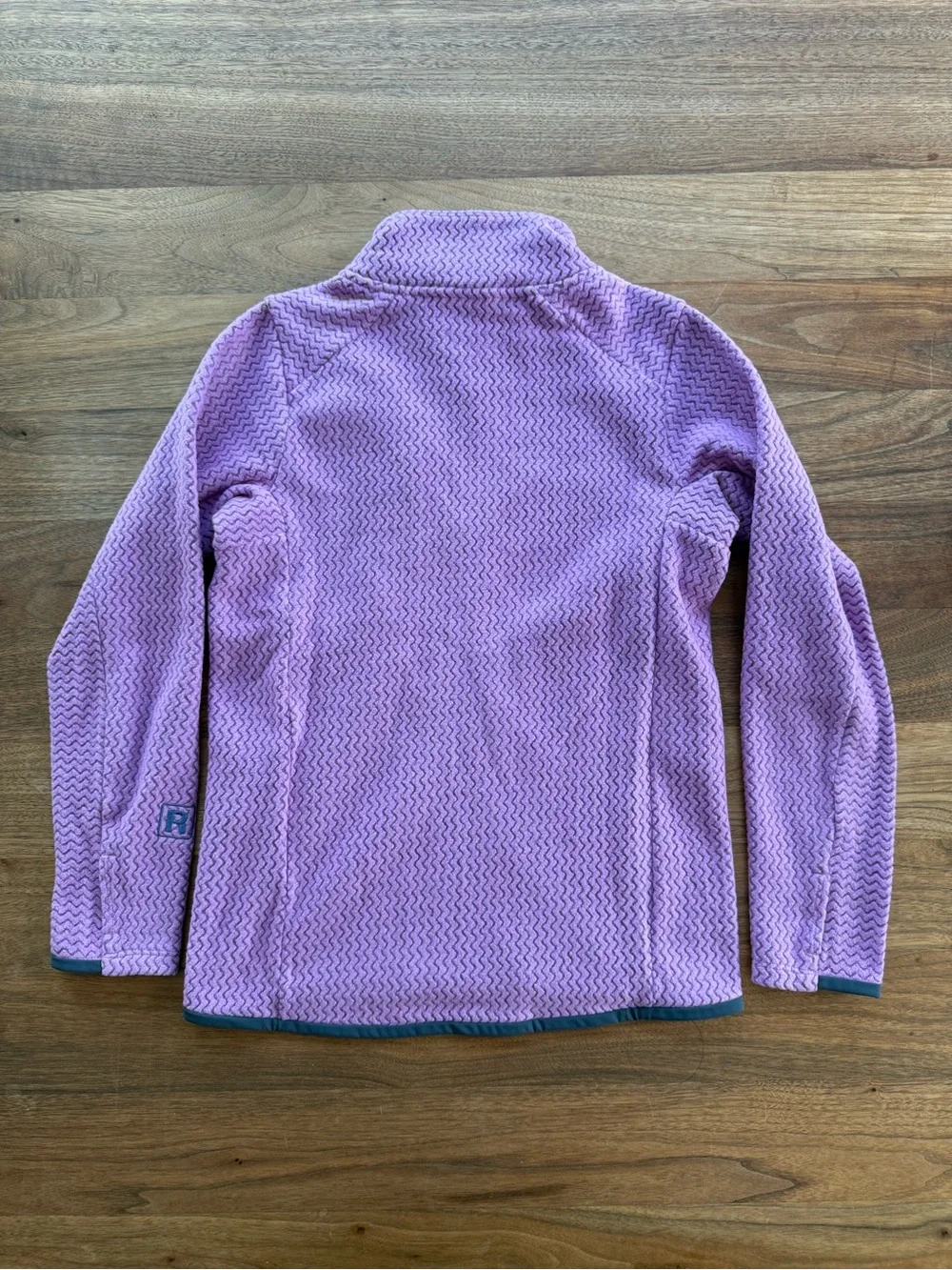Patagonia Kids Brisk Purple R1 Air Fleece Full-Zip Jacket Girls Medium Sz 10 New